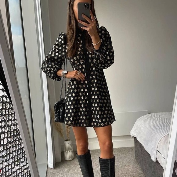 zara metallic thread shirt dress Zara | Dresses | Zara Metallic Thread Shirt Dress Metallic Thread Detail